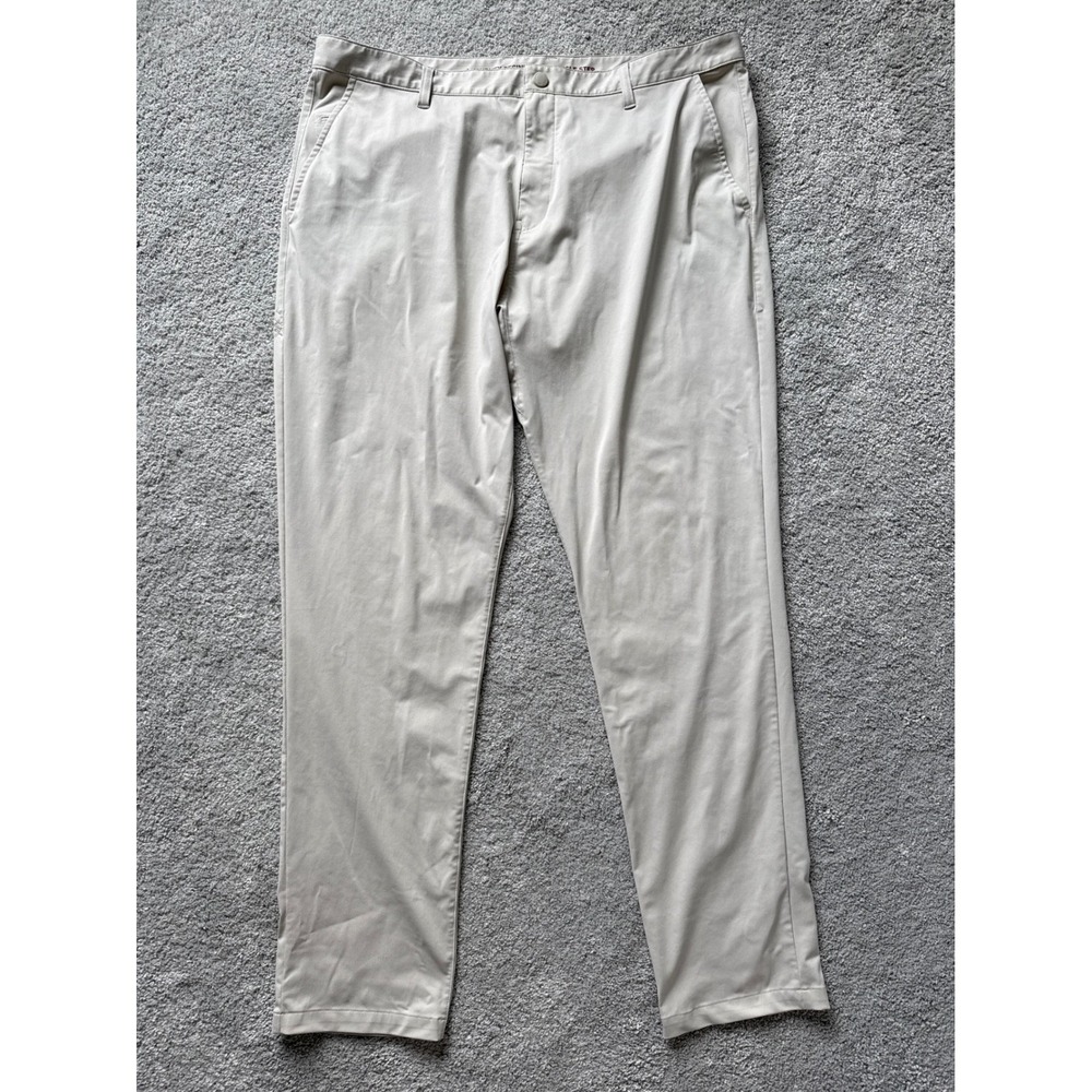 Rhone Commuter Pants Mens 40 Stone Technical Stretch Performance Chino Slim
